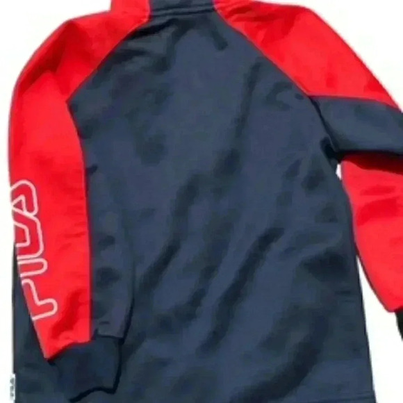 Fila Red And Black Full Zip Soccer Baseball Warm Up Jacket Boys Sz 5/6 EUC - Picture 6 of 12